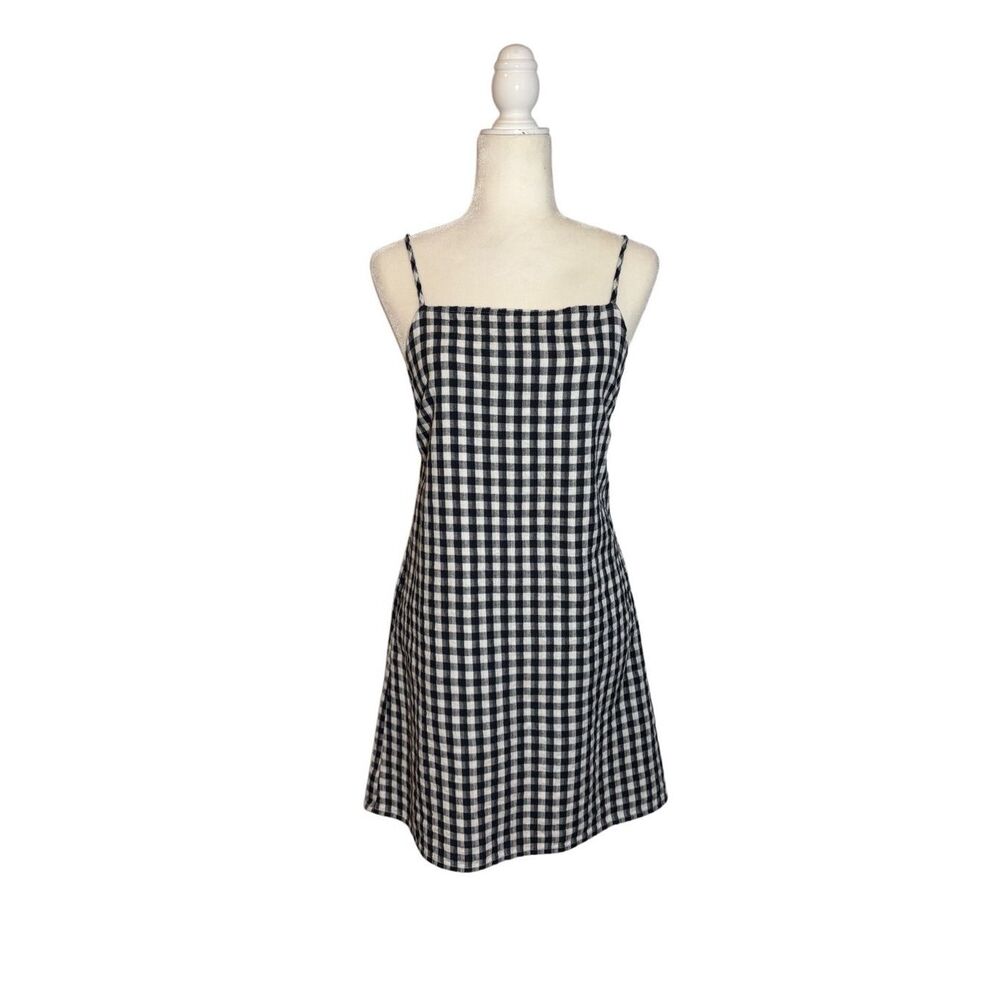 American Eagle Gingham Tie-back mini dress - M - Picture 1 of 8